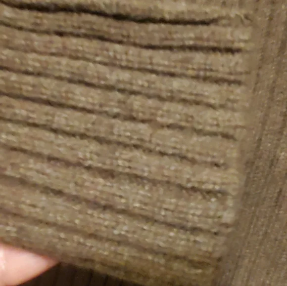L.L.Bean Commando Ribbed Lambswool Sweater Shoulder Elbow Patches Size Small